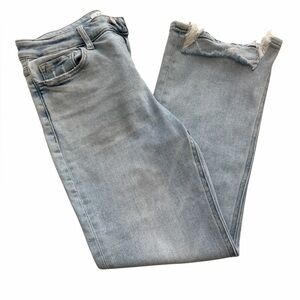 Lovervet by Vervet Light Denim Wash Crop Jeans LV1053 Women's Size 28 Kick Flare